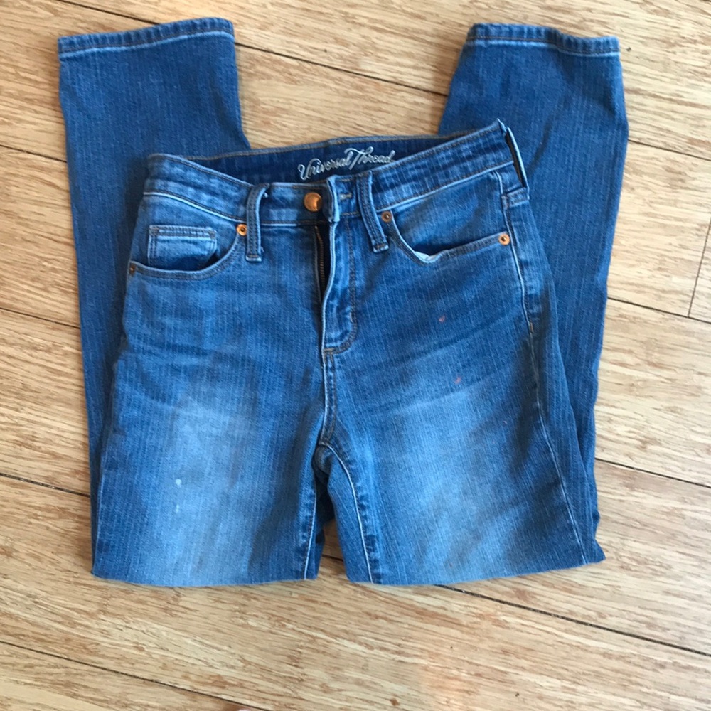 Universal Thread High Rise Cropped Vintage Jeans